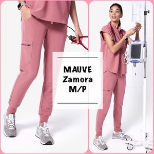NWT (M/P) Figs MAUVE Zamora Joggers scrub pants